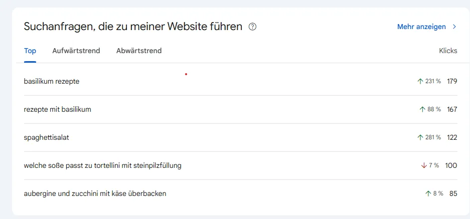 Grafik: Was genau ist die neue Funktion “Statistiken” in der GSC?