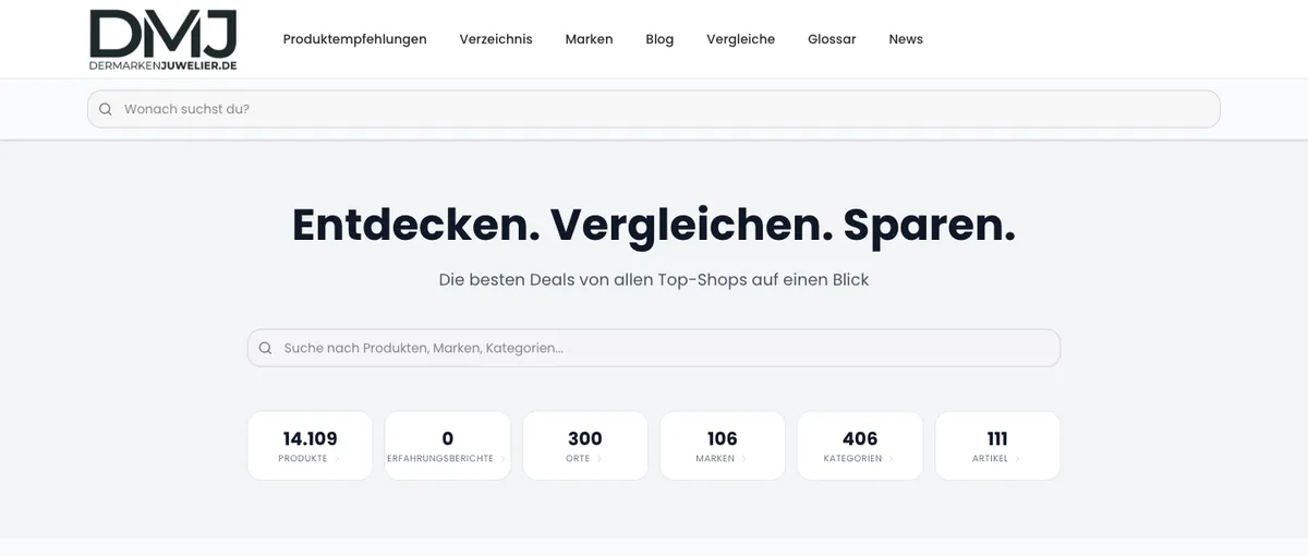Startseite von dermarkenjuwelier.de